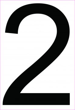 Address Number 2 Sticker
