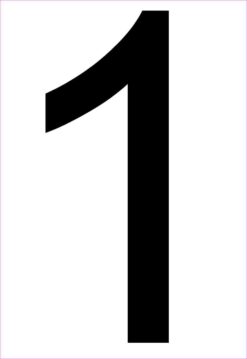 Address Number 1 Sticker