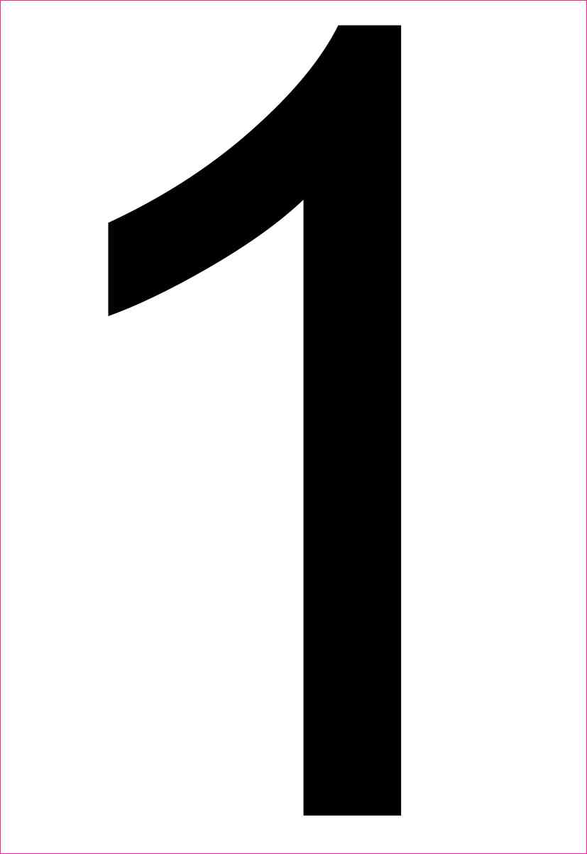 Address Number 1 Sticker
