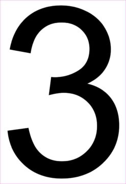 Address Number 3 Sticker