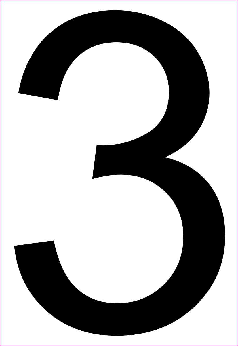 Address Number 3 Magnet