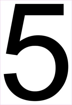 Address Number 5 Magnet