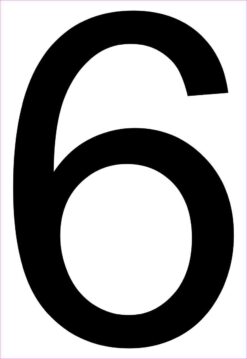 Address Number 6 Magnet