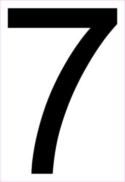 Address Number 7 Magnet