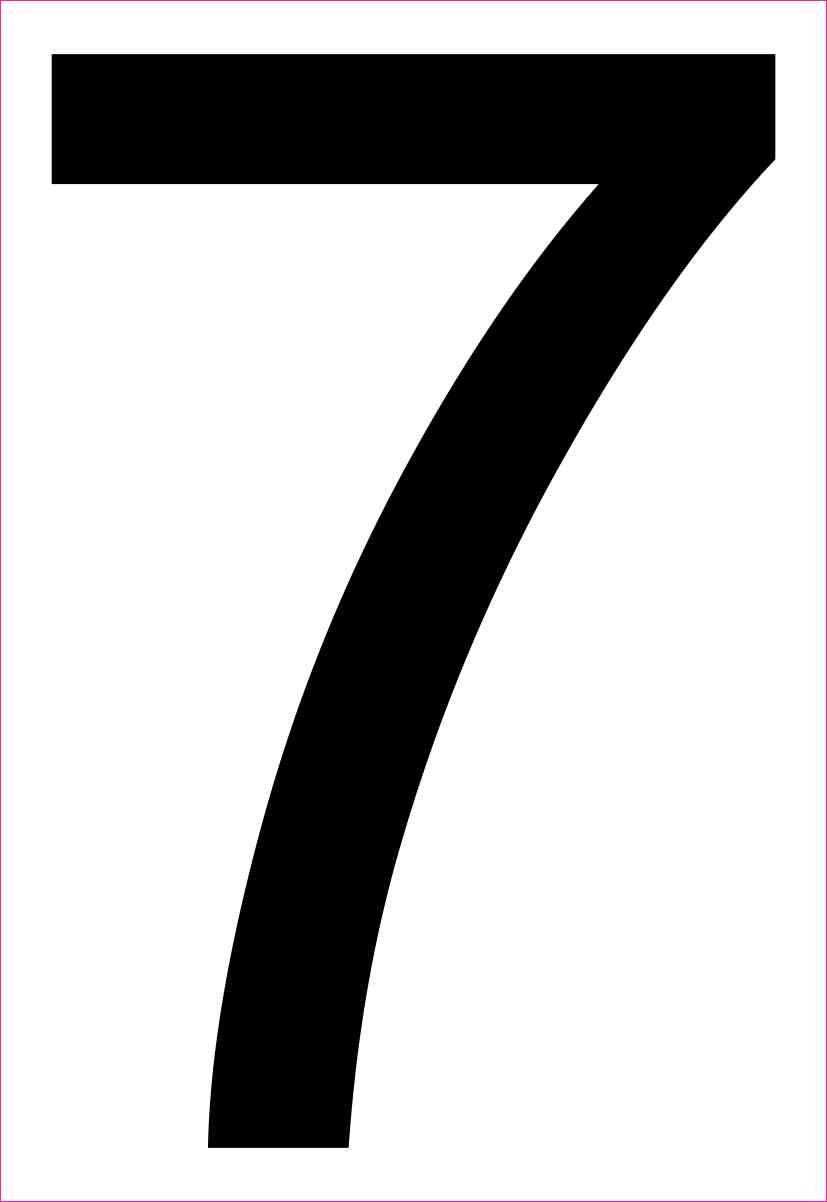 Address Number 7 Magnet