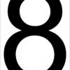 Address Number 8 Sticker