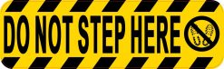Symbol Do Not Step Here Sticker