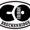 Oval CO Breckenridge Colorado Sticker