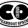 Oval CO Steamboat Springs Colorado Sticker