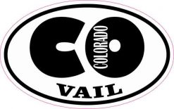 Oval CO Vail Colorado Sticker