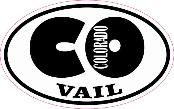 Oval CO Vail Colorado Sticker