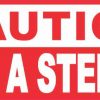 Red Symbol Caution Not a Step Magnet