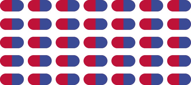 Red and Blue Pill Galaxy S10+ Camera Dots®