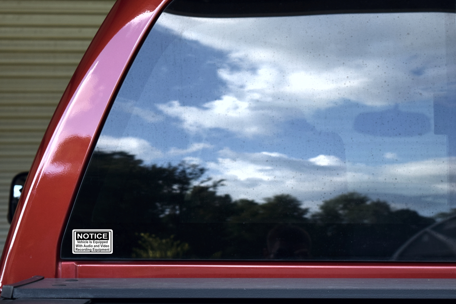 Notice Audio and Video Recording Permanent Vinyl Stickers