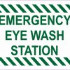 Emergency Eye Wash Station Sticker
