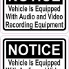 Audio and Video Recording Permanent Vinyl Stickers