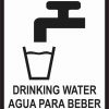 English Spanish Drinking Water Sticker