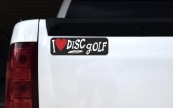 Alternative view of 10in x 3in I Love Disc Golf Magnet