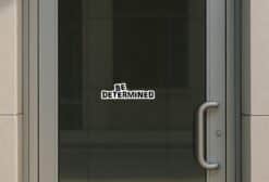 10in x 3in Be Determined Sticker