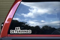 Alternative view of 10in x 3in Be Determined Sticker