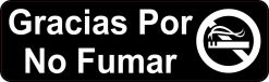 Gracias Por No Fumar Sticker