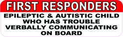 Epileptic and Autistic Child on Board Magnet