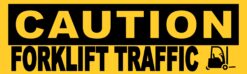 Caution Forklift Traffic Sticker