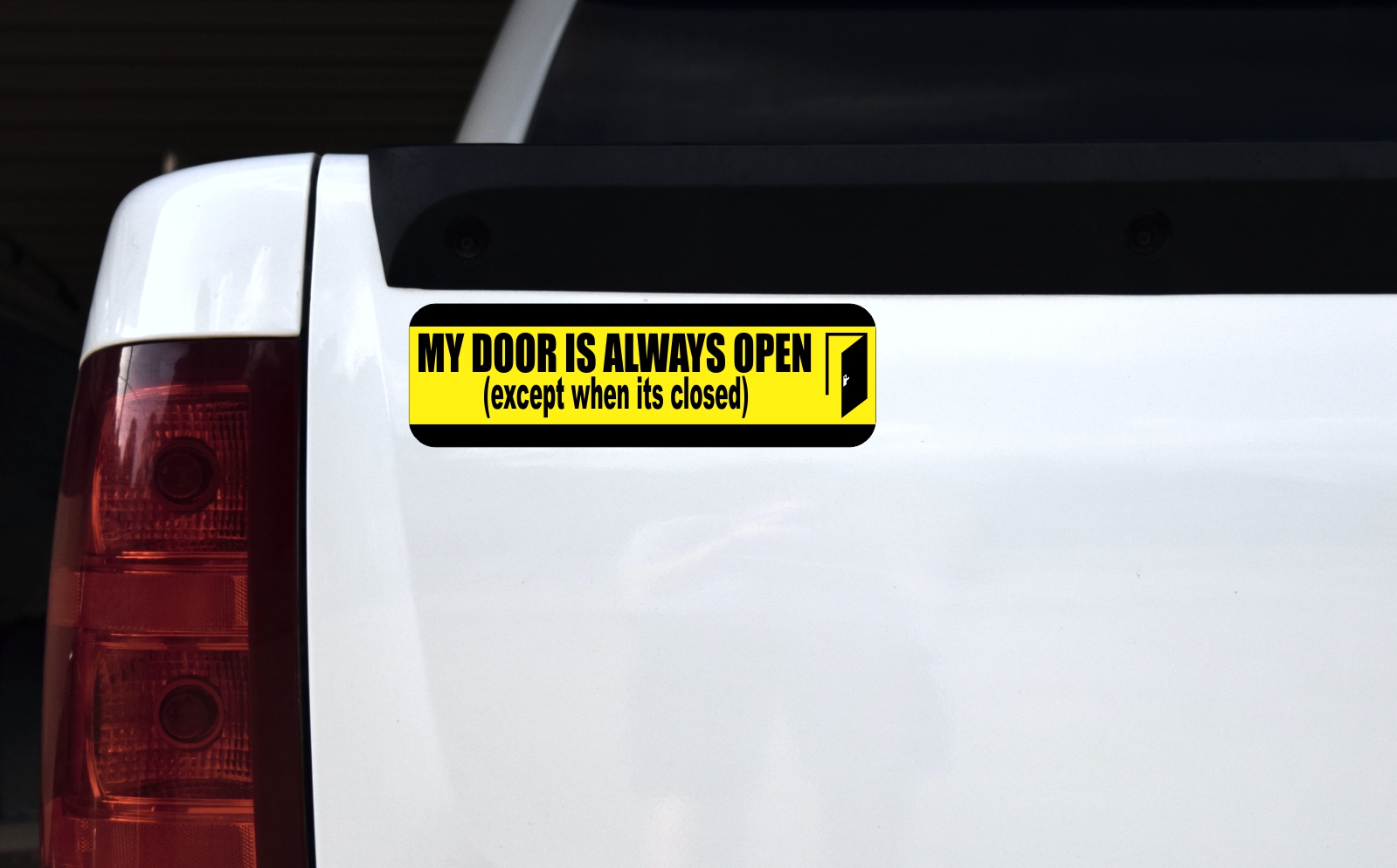 10in x 3in My Door Is Always Open Magnet - Image 2