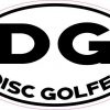 Oval DG Disc Golfer Sticker