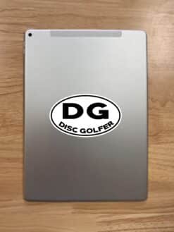 5in x 3in Oval DG Disc Golfer Sticker