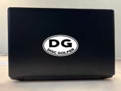 5in x 3in Oval DG Disc Golfer Sticker