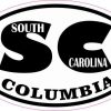 Oval SC Columbia South Carolina Sticker