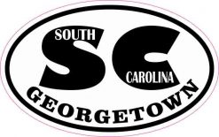 Oval SC Georgetown South Carolina Sticker