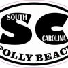 Oval SC Folly Beach Sticker