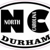 Oval NC Durham North Carolina Sticker