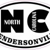 Oval NC Hendersonville Sticker