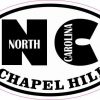 Oval NC Chapel Hill North Carolina Sticker