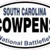 Oval Cowpens National Battlefield Sticker
