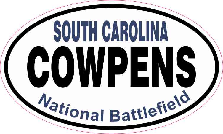 Oval Cowpens National Battlefield Sticker