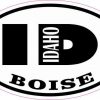 Oval ID Boise Idaho Sticker