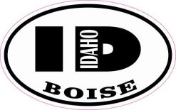 Oval ID Boise Idaho Sticker