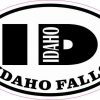 Oval ID Idaho Falls Sticker