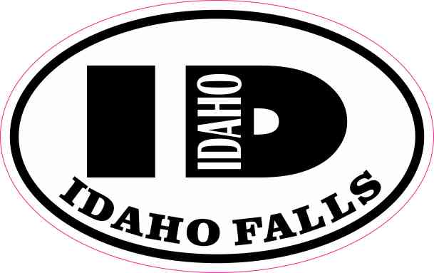 Oval ID Idaho Falls Sticker
