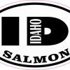 Oval ID Salmon Idaho Sticker