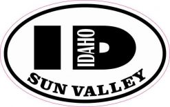 Oval ID Sun Valley Idaho Sticker