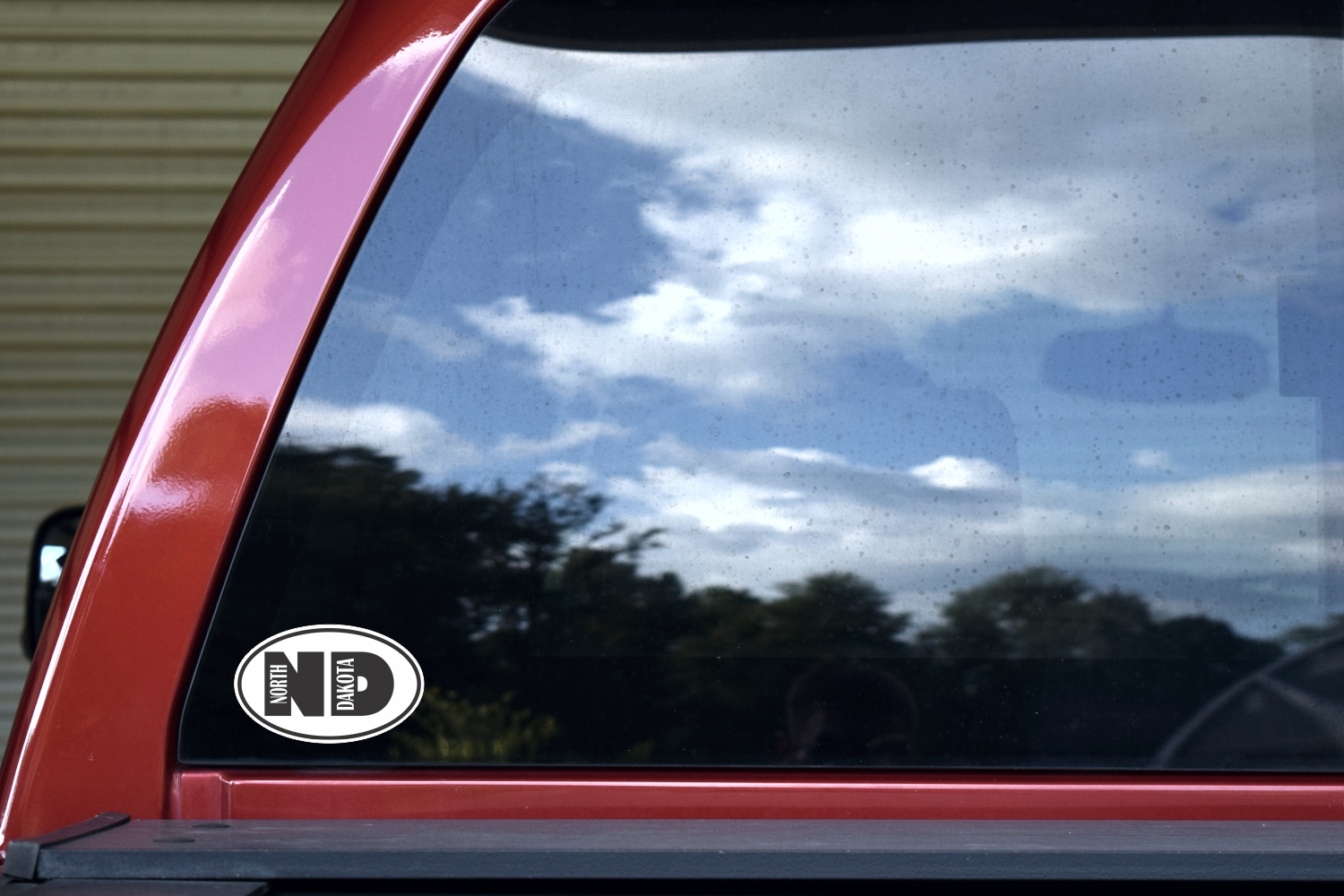 Oval ND North Dakota Sticker