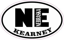 Oval NE Kearney Nebraska Sticker