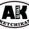 Oval AK Ketchikan Alaska Sticker