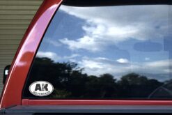 Alternative view of 4in x 2.5in Oval AK Ketchikan Alaska Sticker