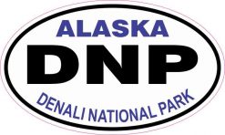 Oval Denali National Park Sticker